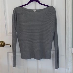 Grey Knit Off the shoulder Sweater